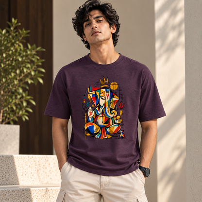 Art Ganesha-Unisex Basic T-Shirt - Divine