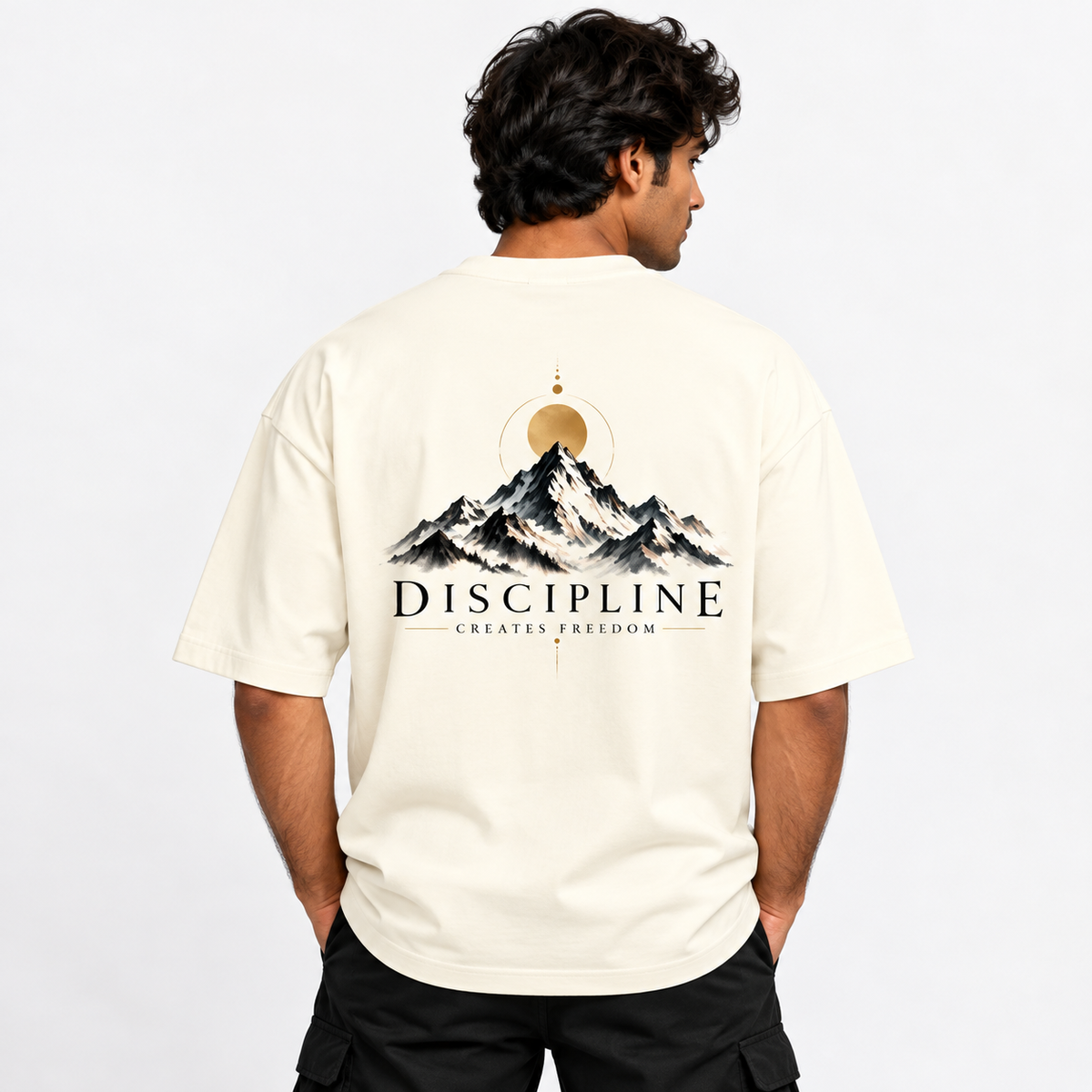 DISCIPLINE - Heavyweight Unisex Terry Oversized Tee