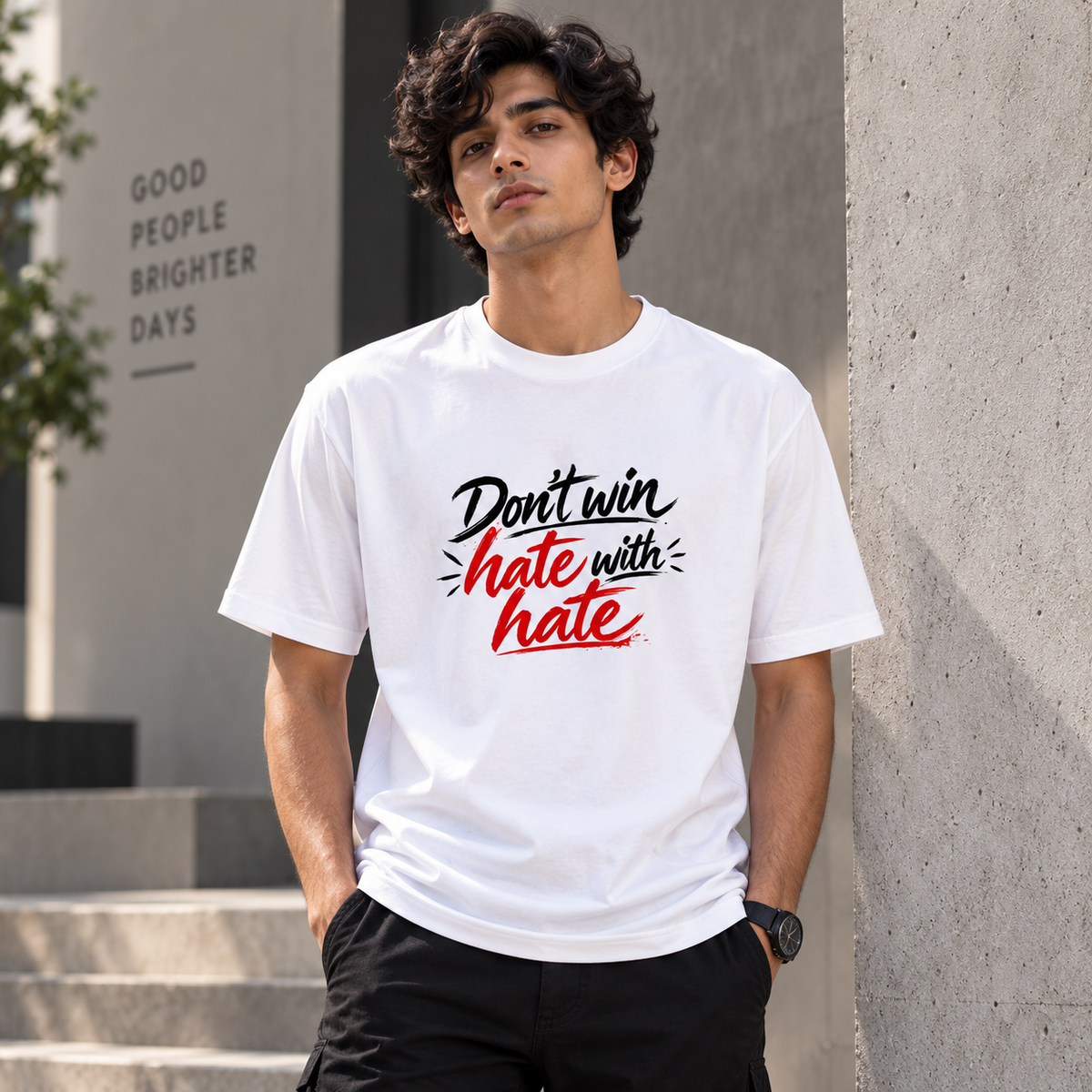 Don't hate - Unisex Stretch T-shirt - Divine