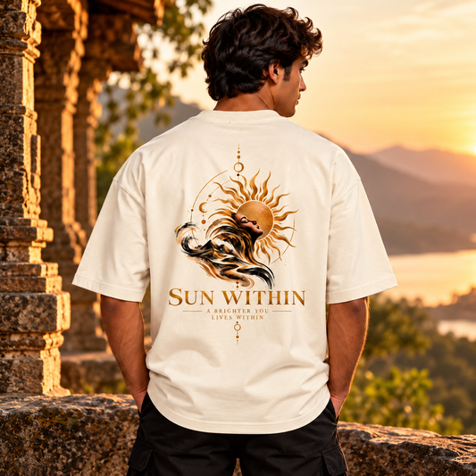 Sun within - Heavyweight Unisex Terry Oversized Tee