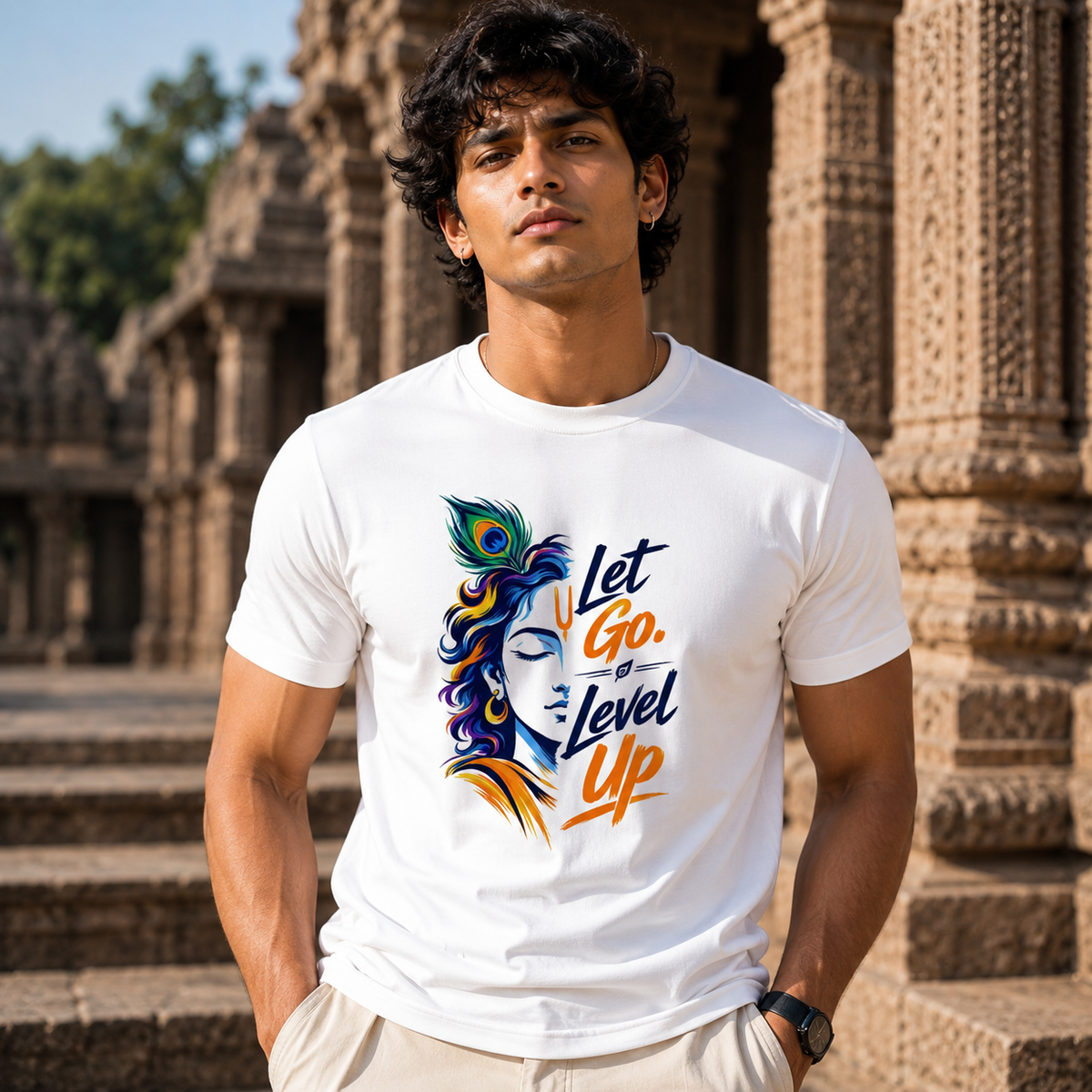 Let Go-Unisex Stretch T-shirt - Divine