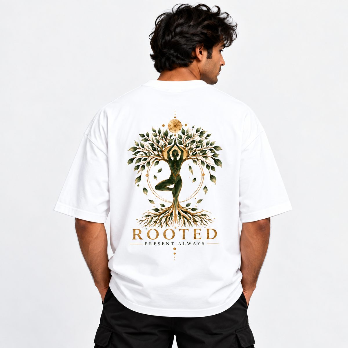 ROOTED - Heavyweight Unisex Terry Oversized Tee