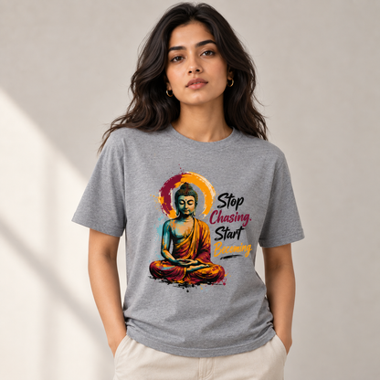 Stop chasing - Unisex Classic Crew T-Shirt - Divine