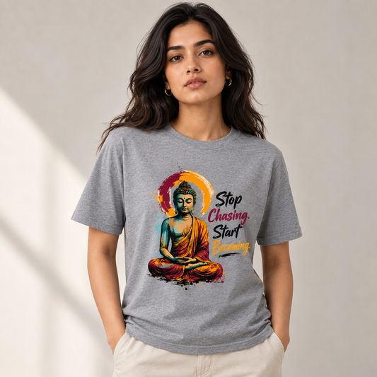 Stop chasing - Unisex Classic Crew T-Shirt - Divine