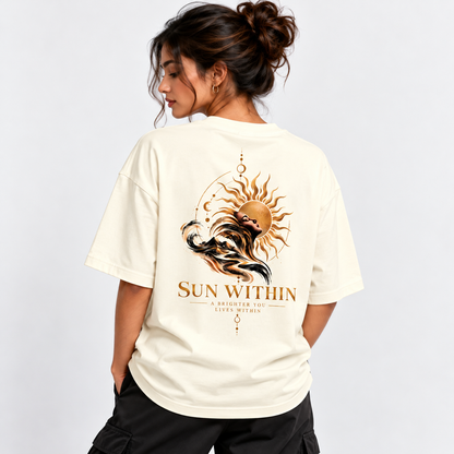 Sun within - Heavyweight Unisex Terry Oversized Tee