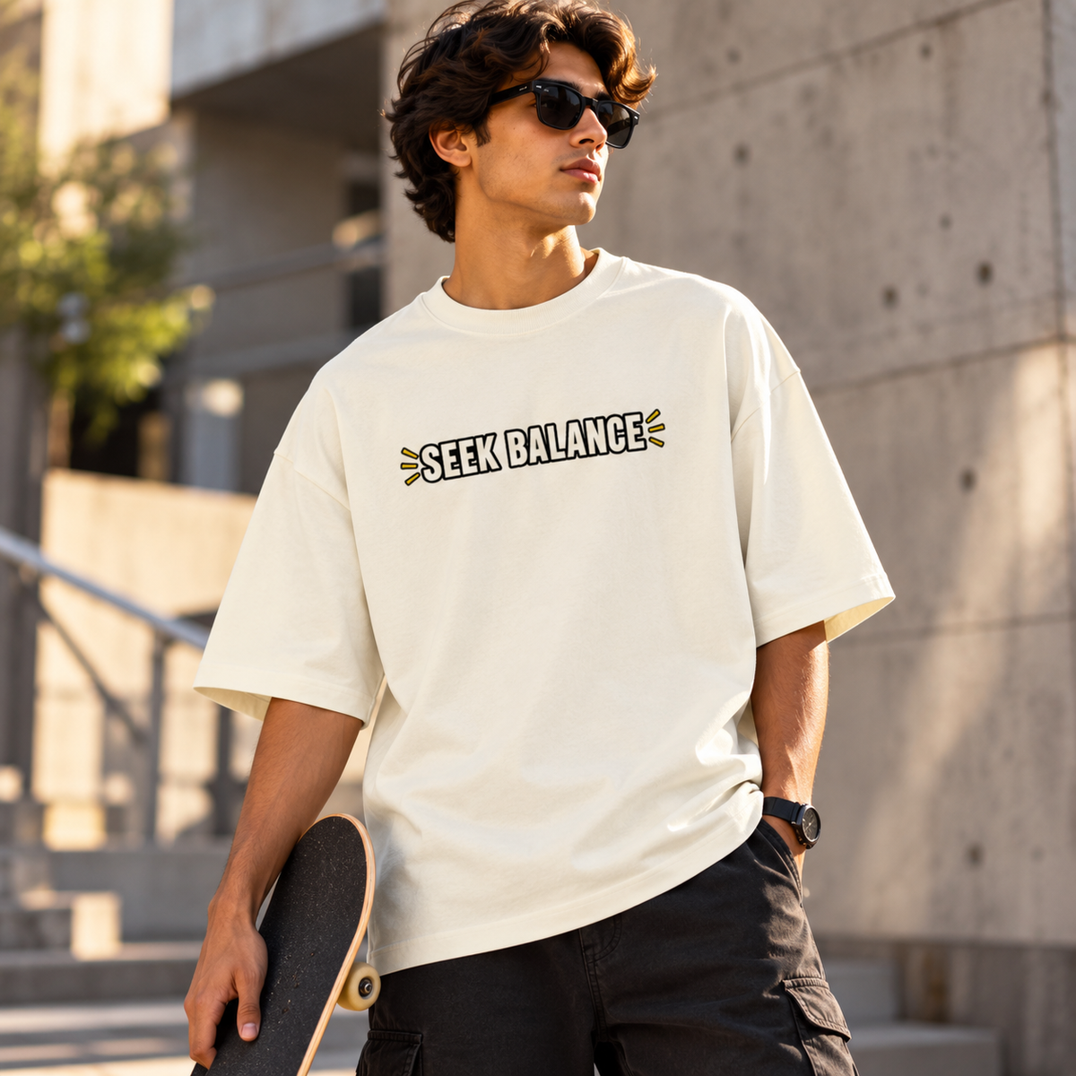 Seek - Unisex Terry Oversized Tee