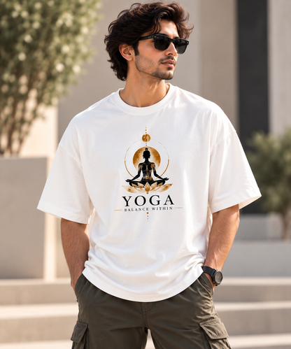 YOGA - Heavyweight Unisex Terry Oversized Tee