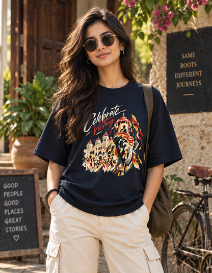 Victory - Unisex Terry Oversized Tee - Heritage collection