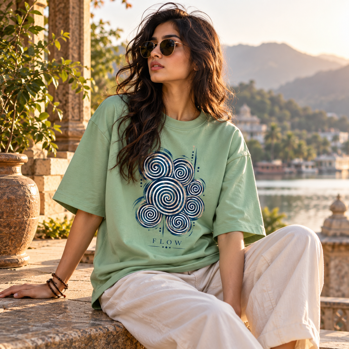 Flow - Unisex Terry Oversized Tee